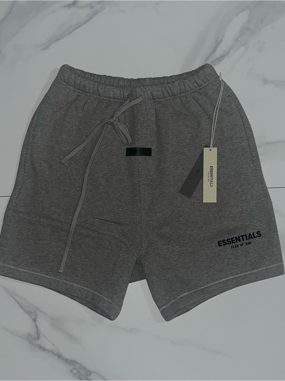 Fear of God Essentials Sweat Shorts Dark Oatmeal Size Large